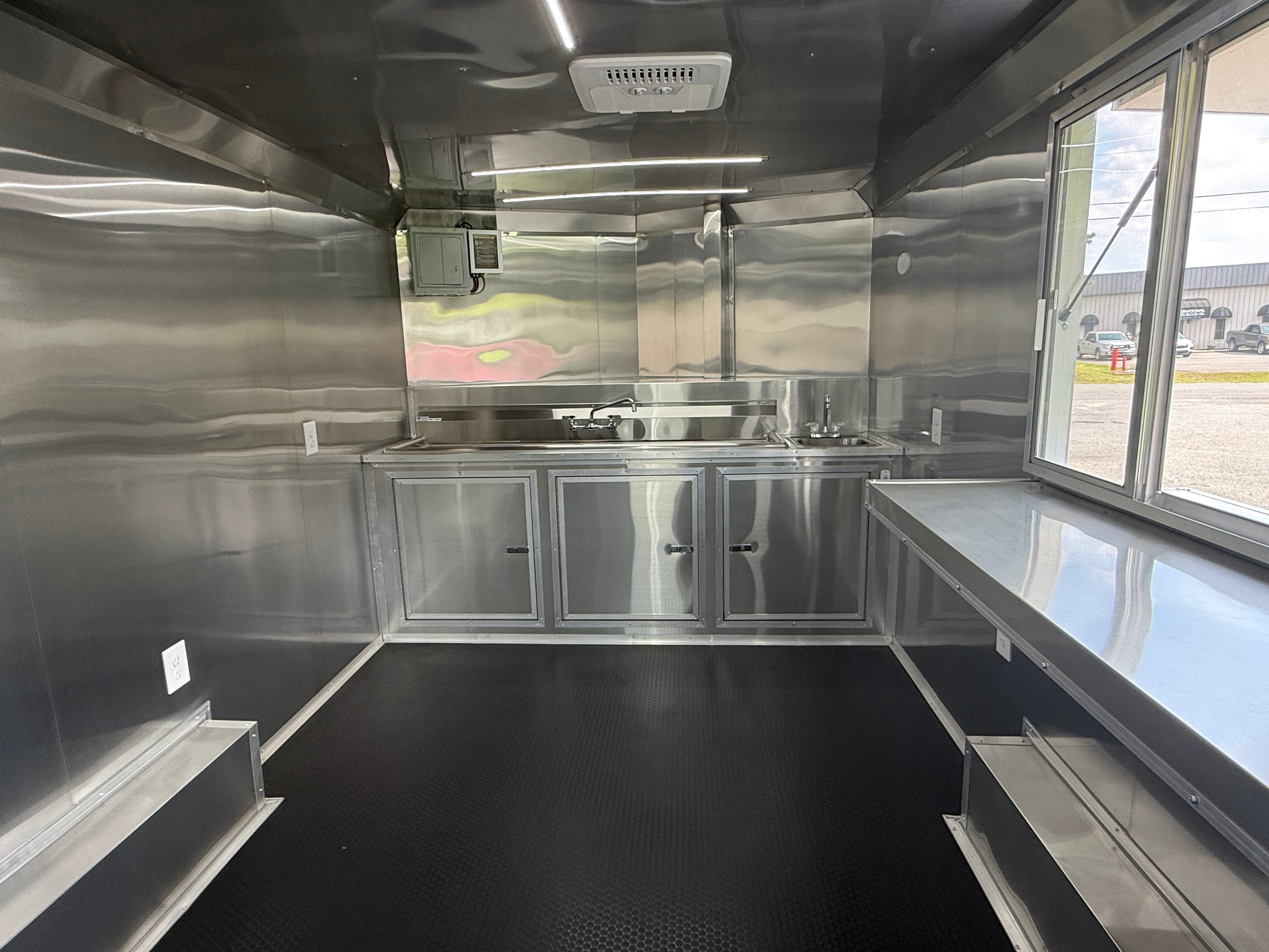 8.5X16TA White Concession Trailer
