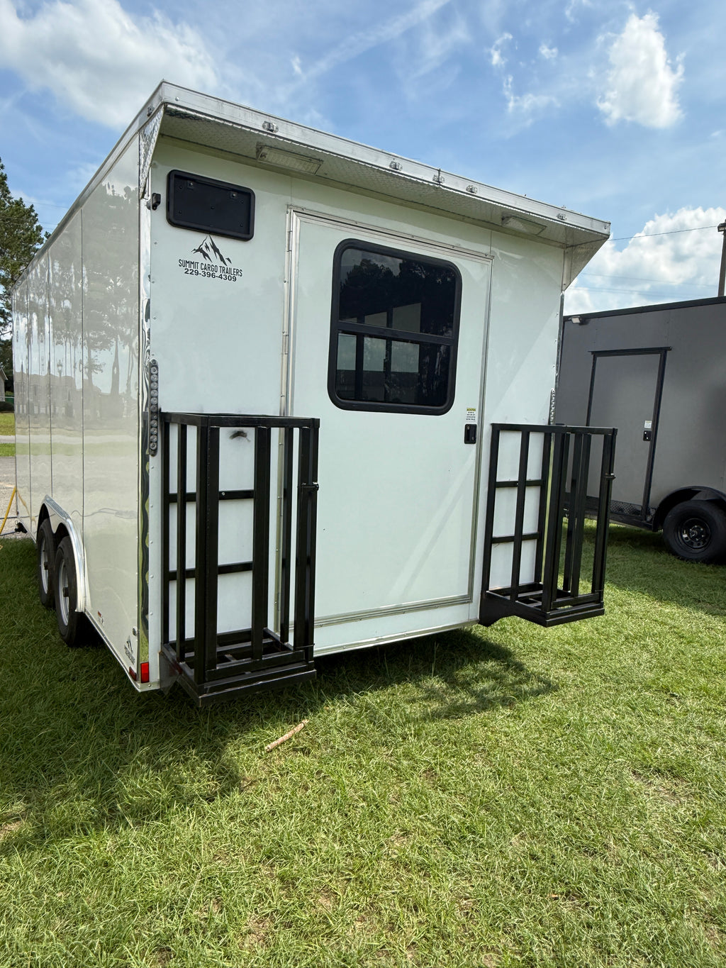 8.5X16TA White Concession Trailer