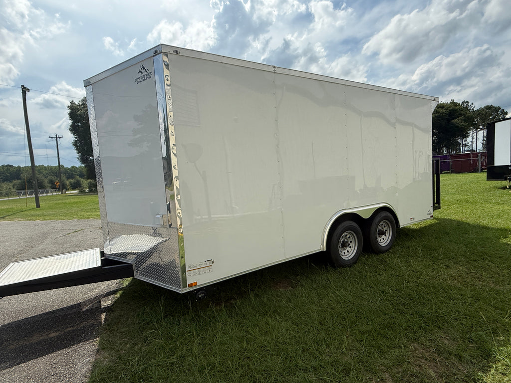 8.5X16TA White Concession Trailer