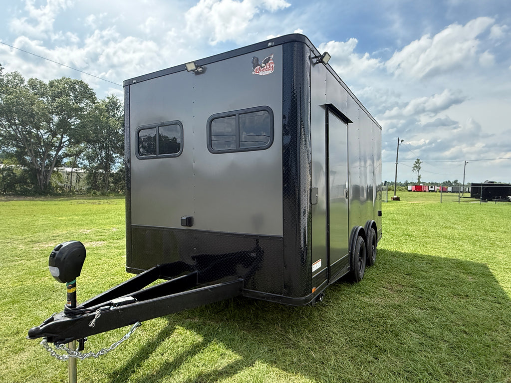 8.5X16TA Charcoal Concession Trailer