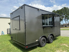 8.5X16TA Charcoal Concession Trailer