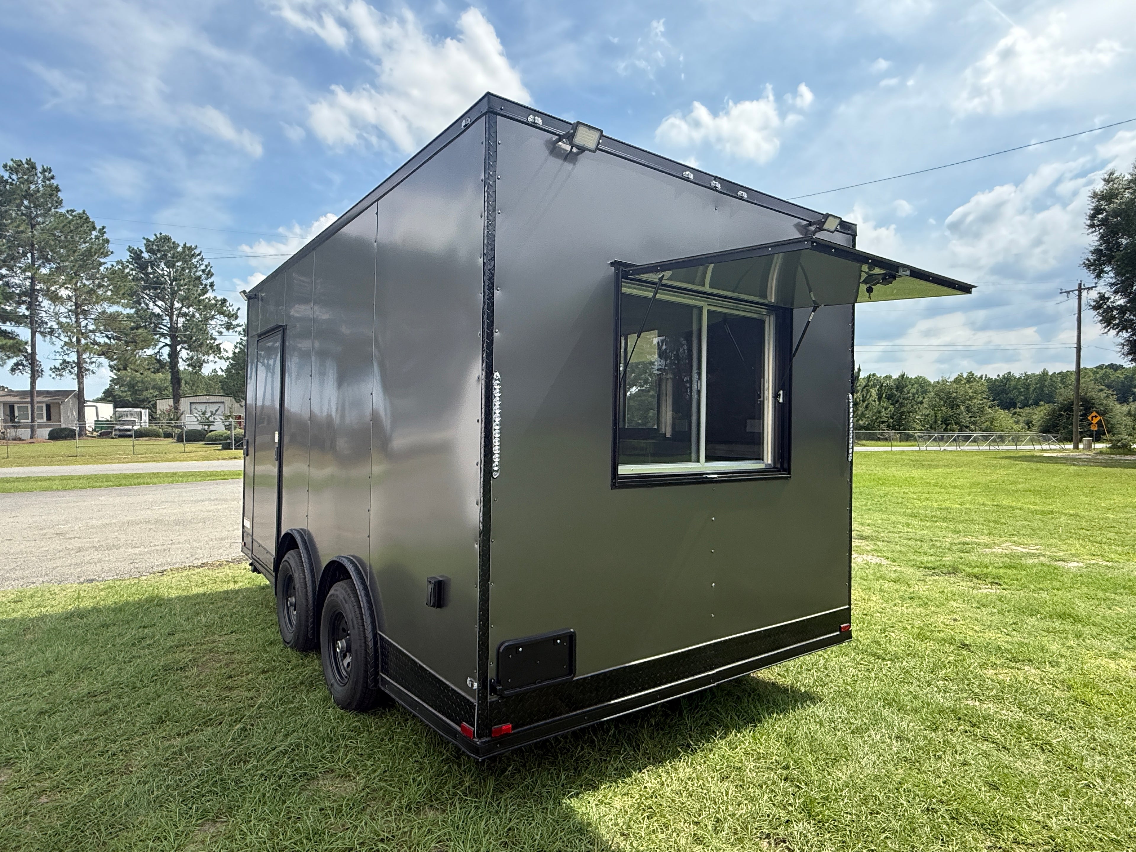 8.5X16TA Charcoal Concession Trailer