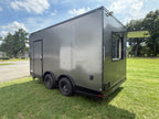 8.5X16TA Charcoal Concession Trailer