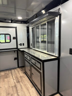 7X14TA Black Concession Trailer Coffee