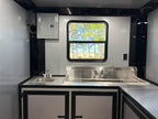 7X14TA Black Concession Trailer Coffee