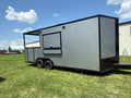 8.5X20TA Silver Concession Porch Trailer