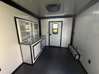 8.5X20TA Silver Concession Porch Trailer