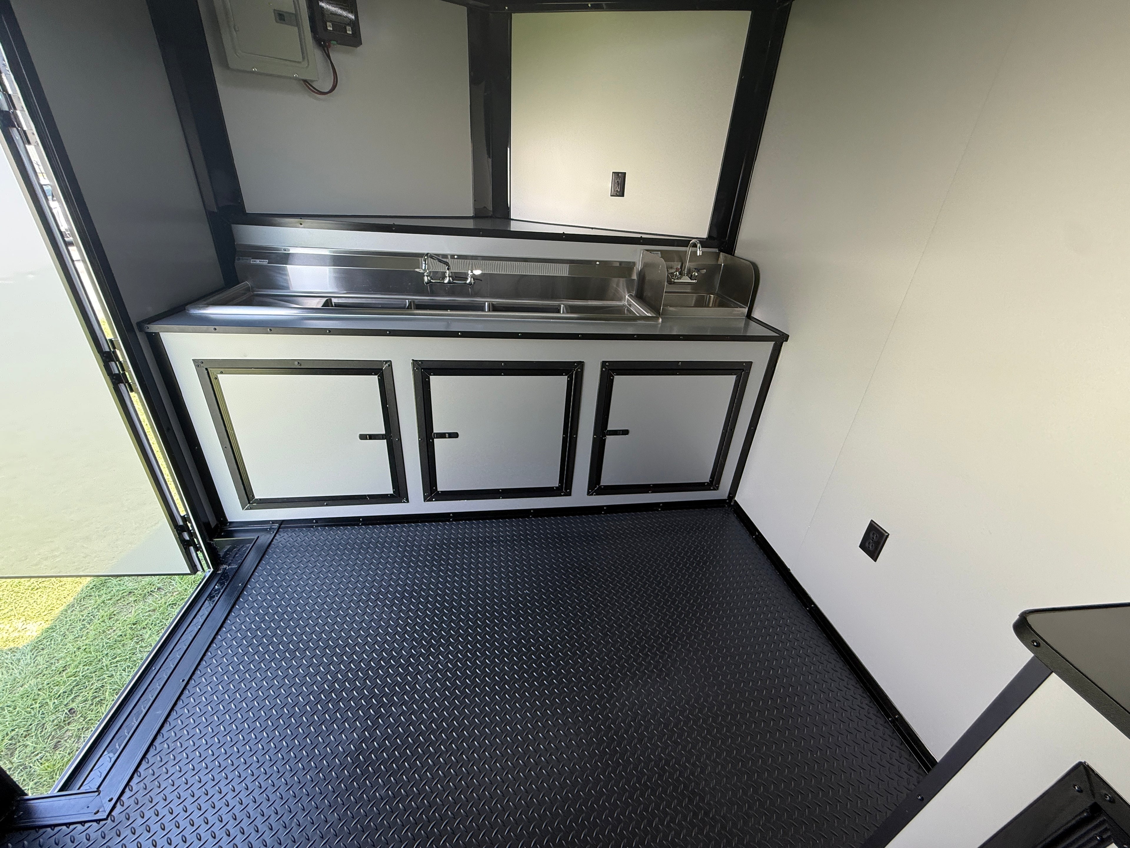 8.5X20TA Silver Concession Porch Trailer