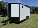 8.5X16TA White Car Hauler Trailer