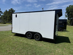 8.5X16TA White Car Hauler Trailer
