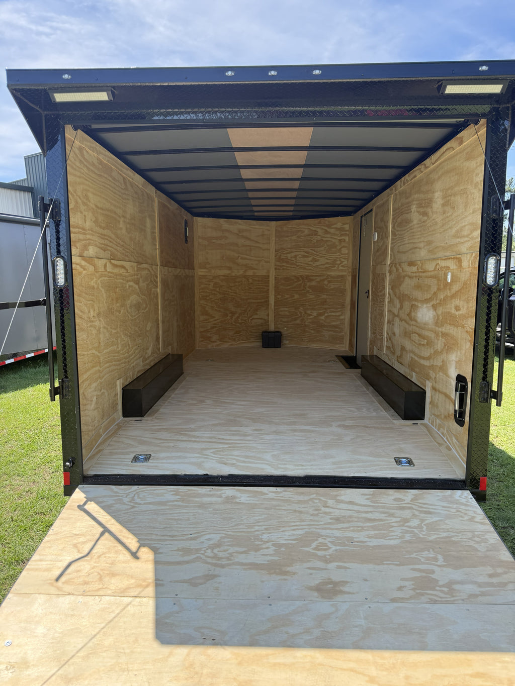 8.5X16TA White Car Hauler Trailer