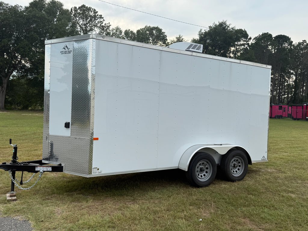 6X14TA White RC Office Trailer