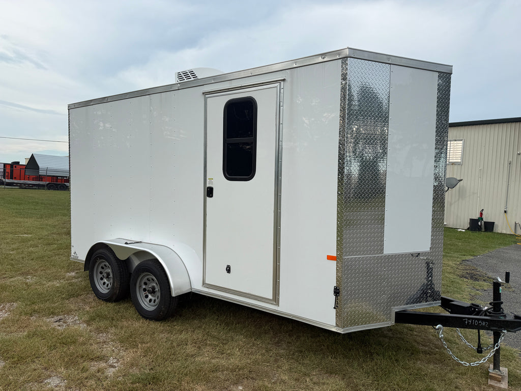 6X14TA White RC Office Trailer