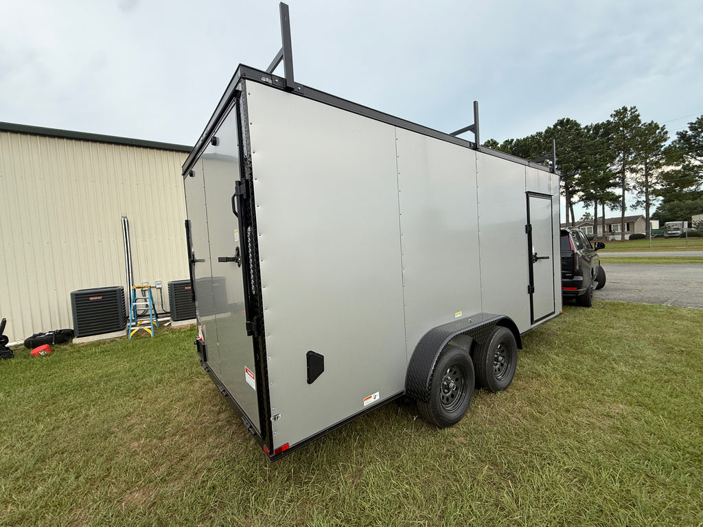 7X16TA Silver Standard Work Trailer