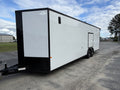 8.5X28TA3 White Standard Car Hauler Trailer