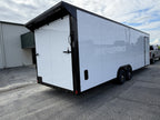8.5X28TA3 White Standard Car Hauler Trailer