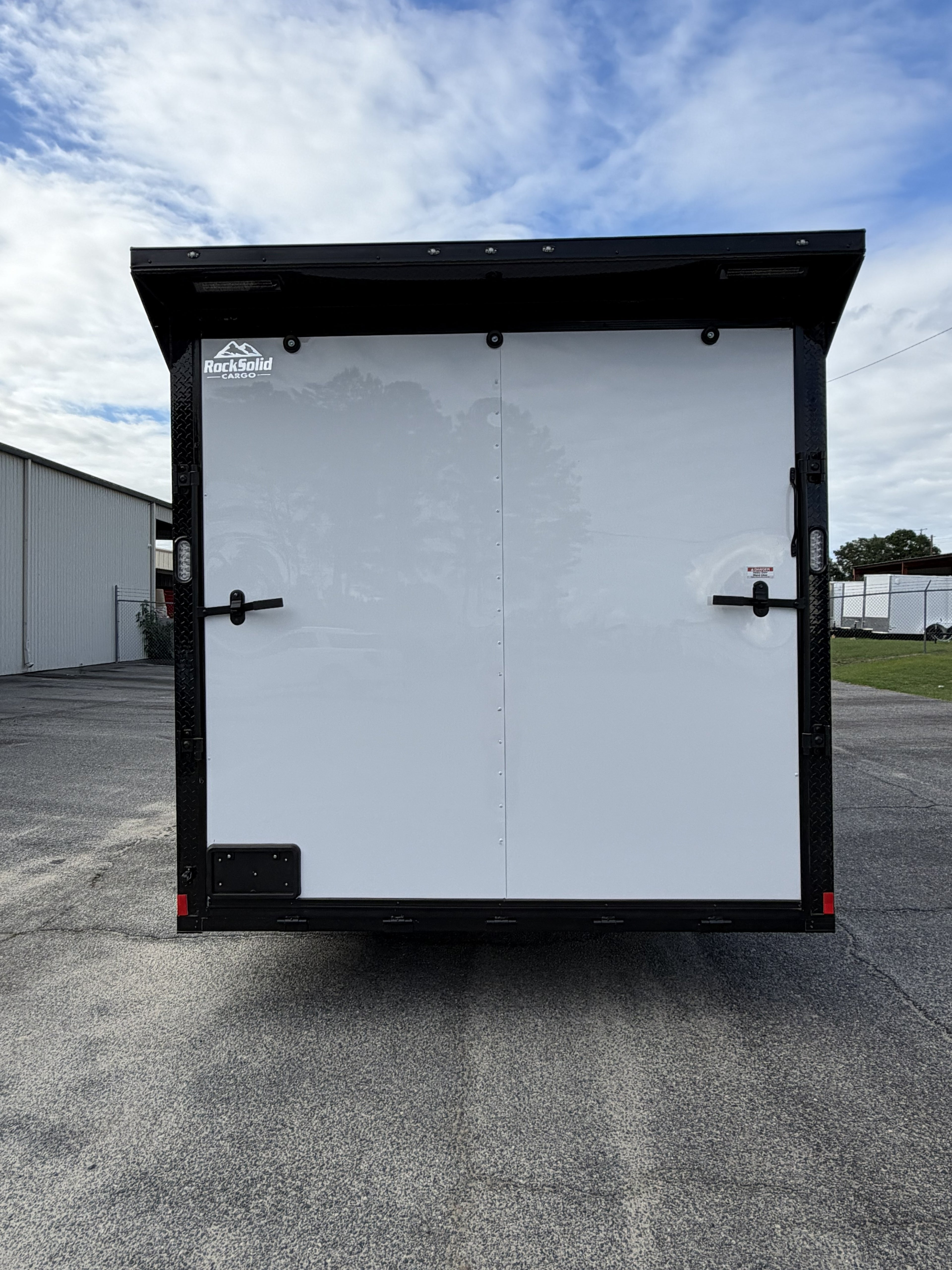 8.5X28TA3 White Standard Car Hauler Trailer