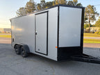 7X16TA Silver Enclosed Cargo Trailer