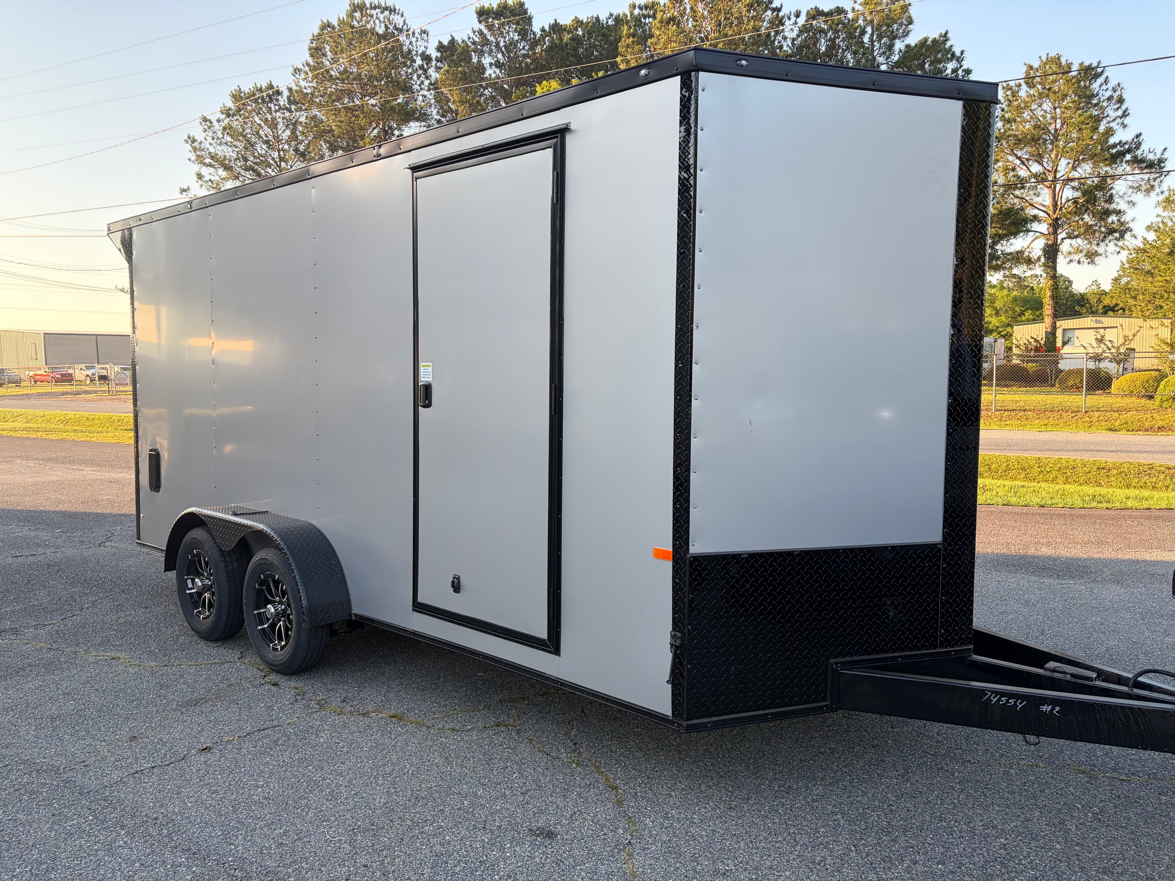 7X16TA Silver Enclosed Cargo Trailer
