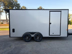 7X16TA Silver Enclosed Cargo Trailer