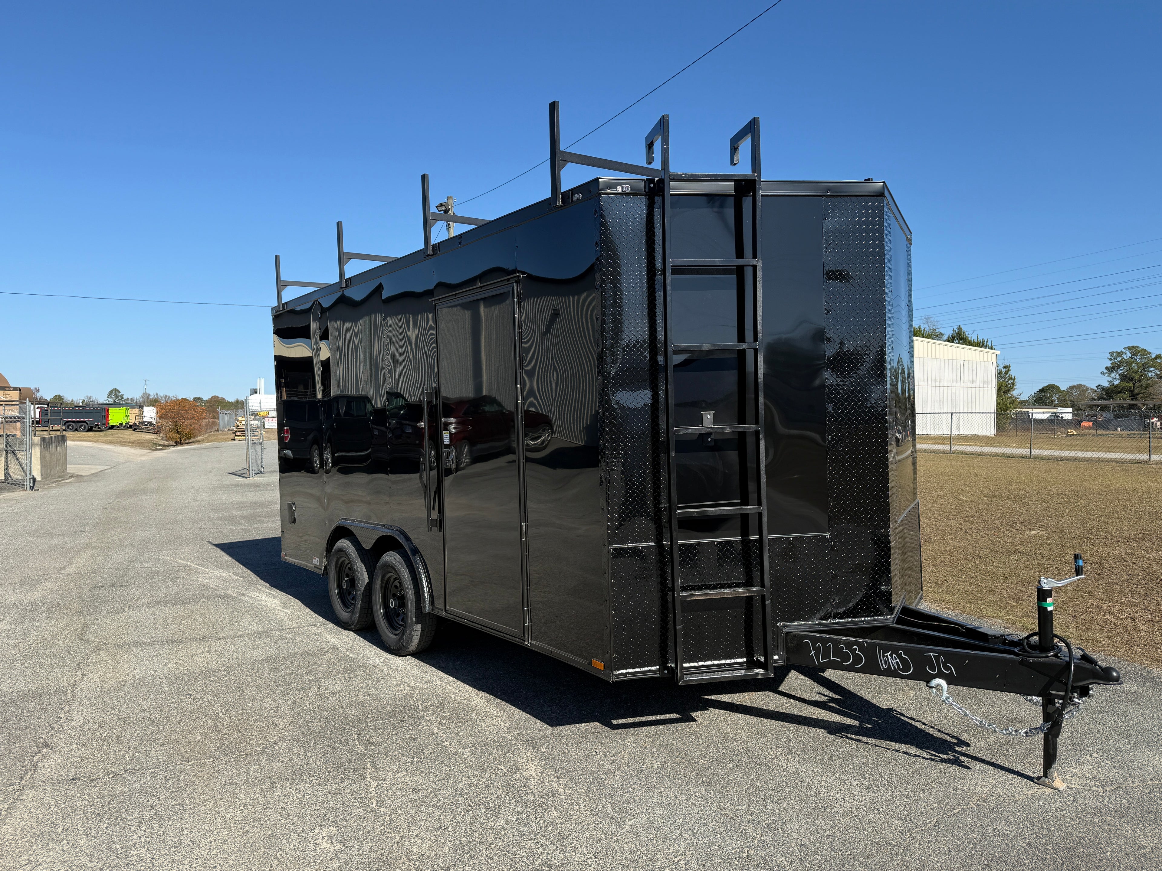 8.5X16TA3 Black Standard Work Trailer