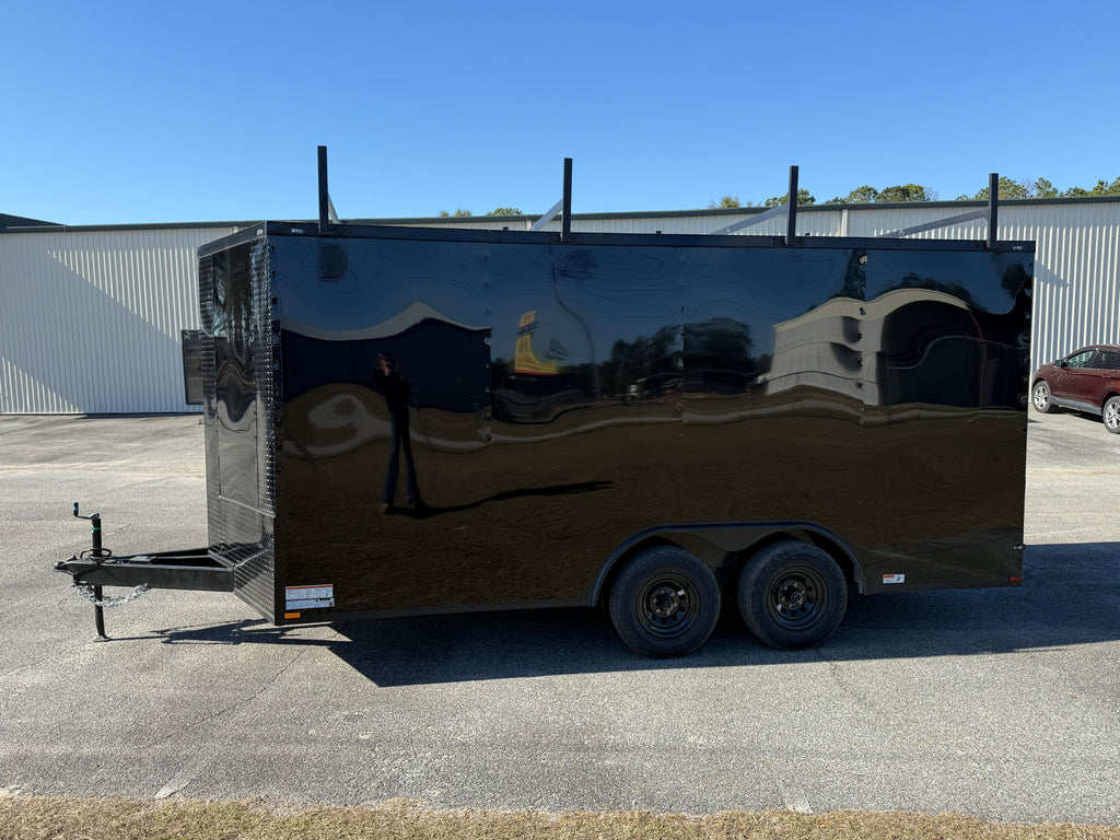 8.5X16TA3 Black Standard Work Trailer