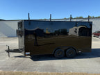 8.5X16TA3 Black Standard Work Trailer