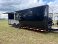 8.5X26TA Black Silver Gullwing Porch Trailer