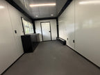 8.5X26TA Black Silver Gullwing Porch Trailer