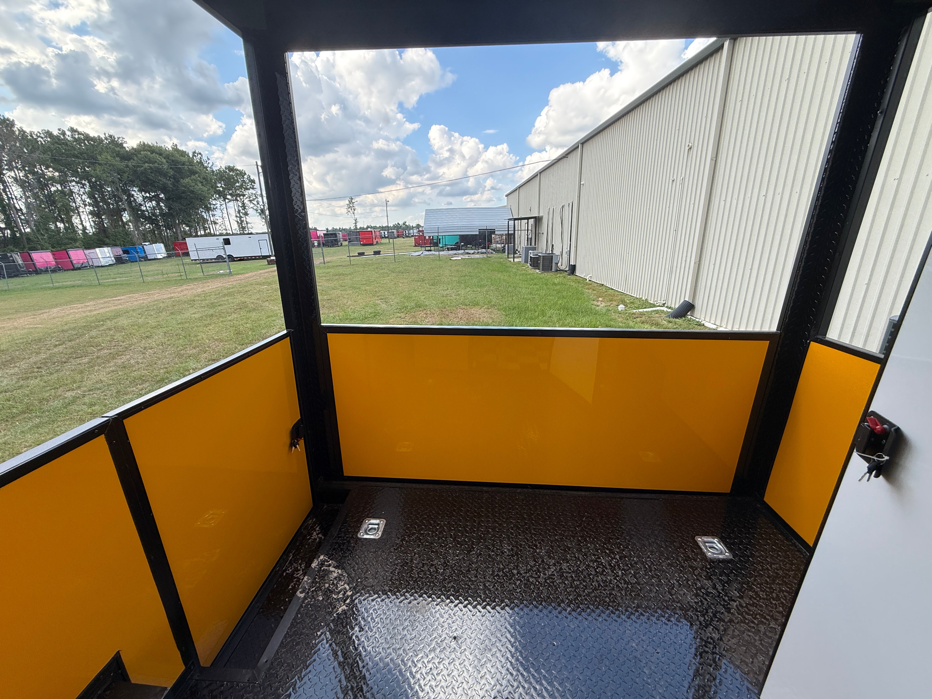 8.5X20TA Yellow Food Porch Trailer