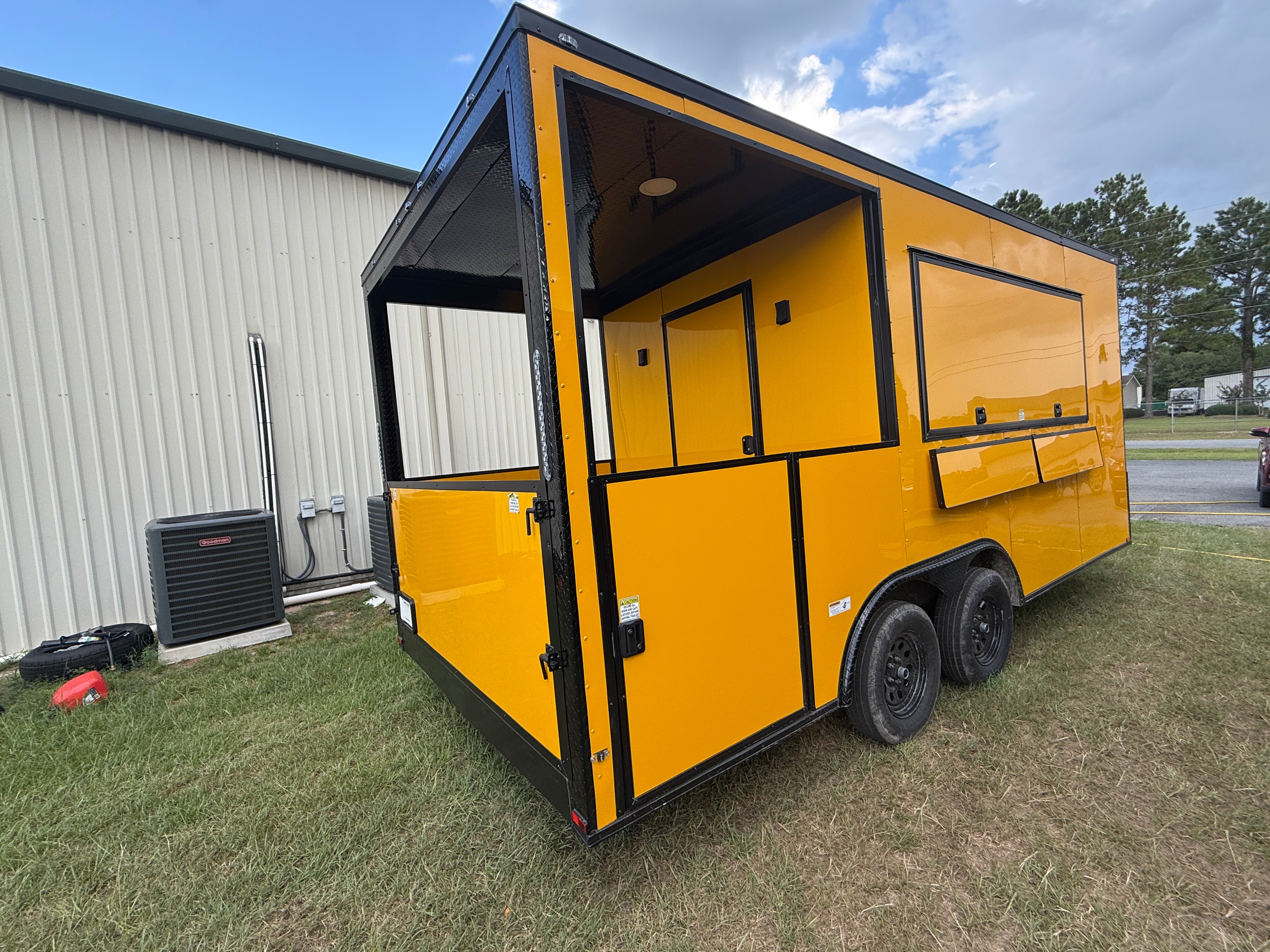 8.5X20TA Yellow Food Porch Trailer