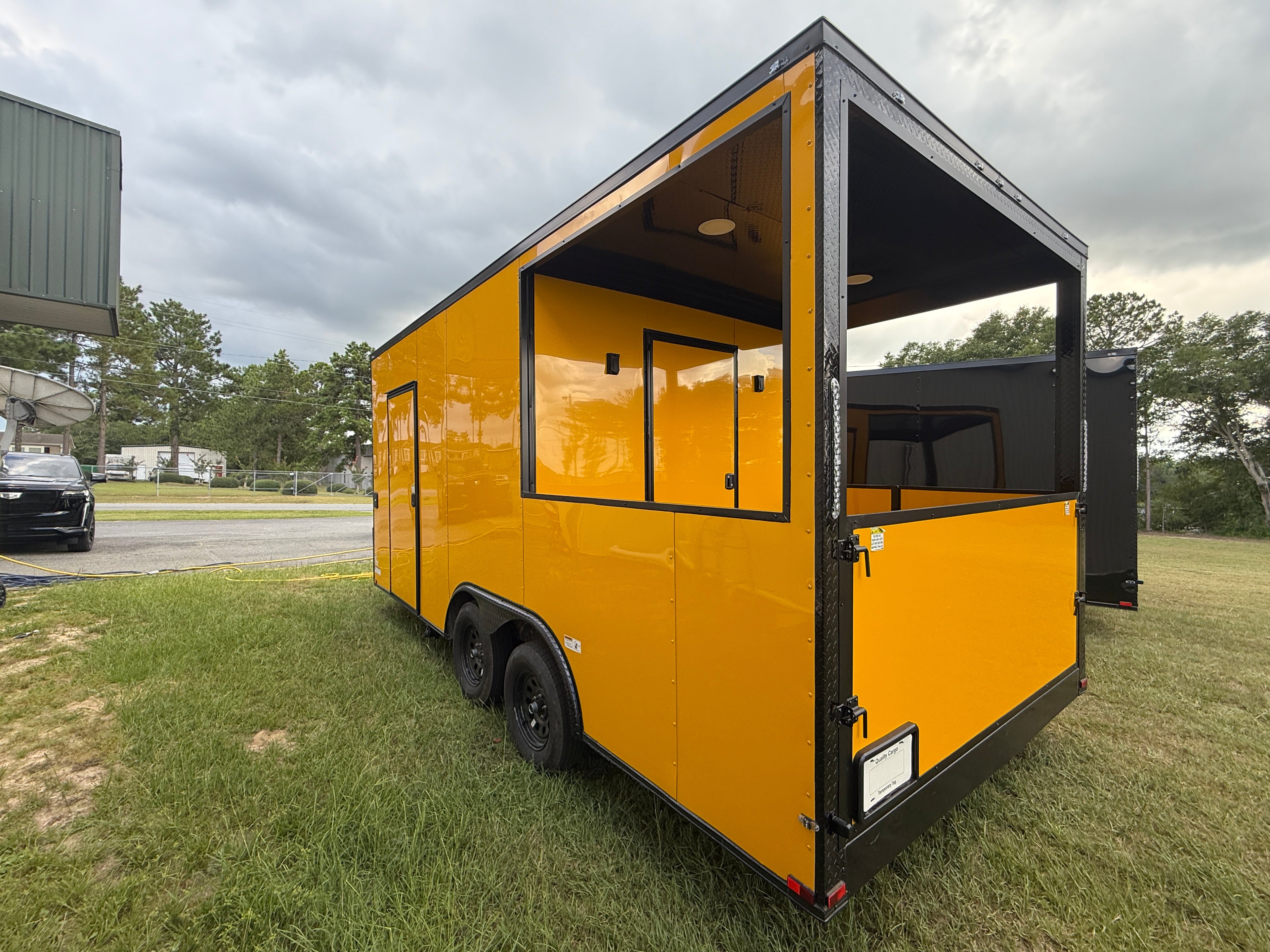 8.5X20TA Yellow Food Porch Trailer