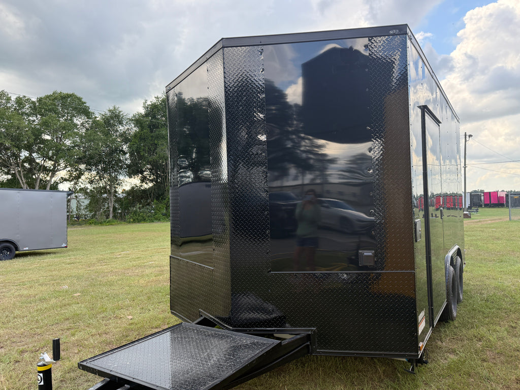 8.5X14TA Black Beverage Coffee Trailer