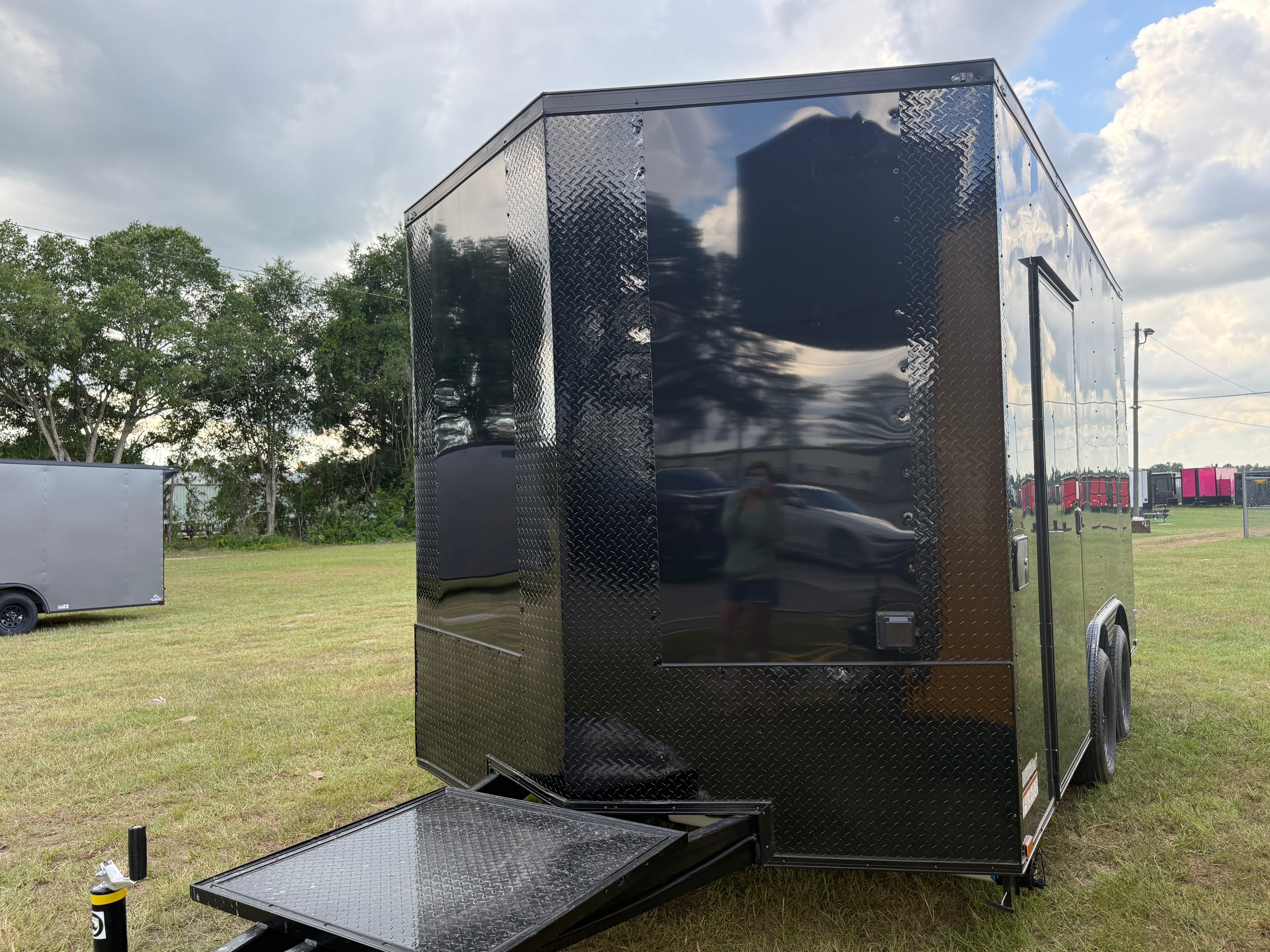 8.5X14TA Black Beverage Coffee Trailer