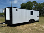 8.5X22TA White Office Trailer
