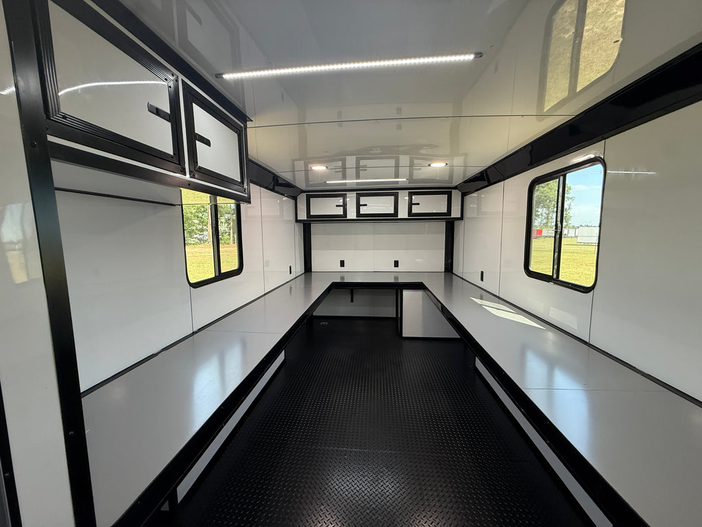 8.5X22TA White Office Trailer