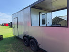 8.5X20TA Silver Concession Porch Trailer