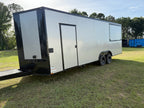 8.5X24TA  Silver Gullwing Porch Trailer