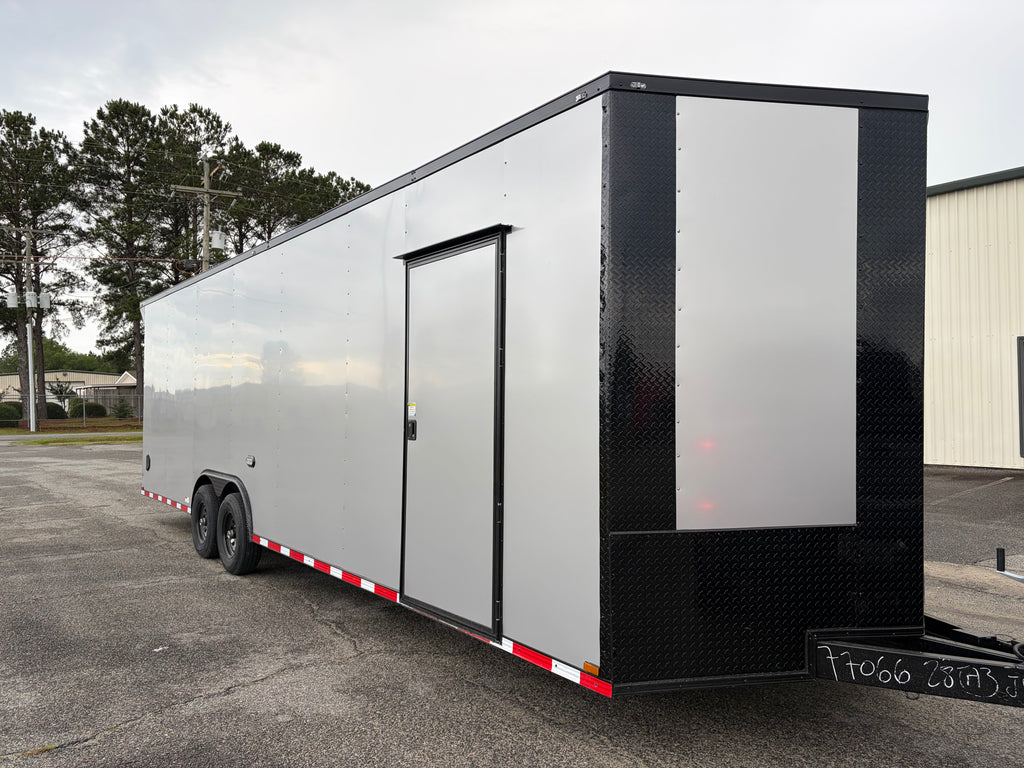8.5X28TA3 Silver Standard Car Hauler Trailer