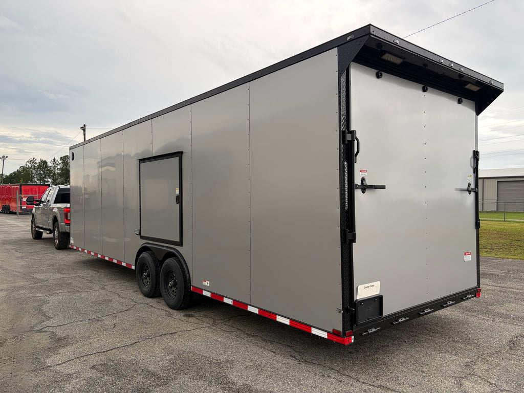 8.5X28TA3 Silver Standard Car Hauler Trailer