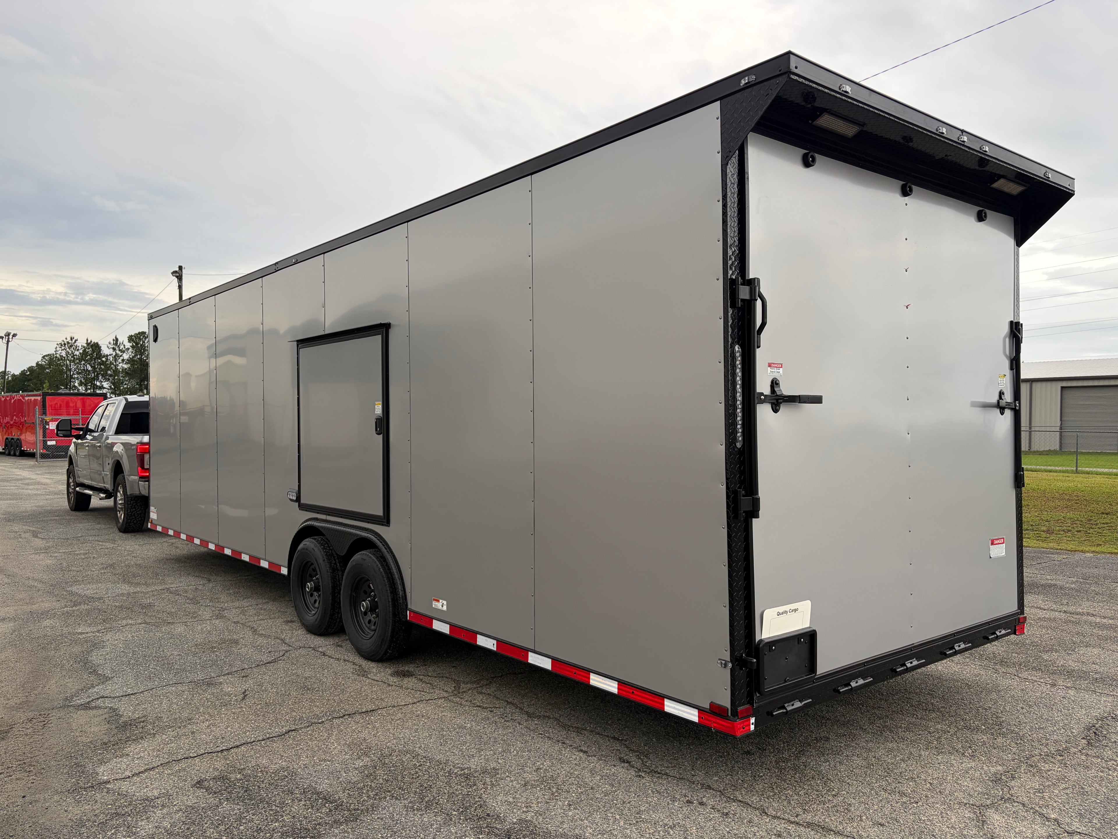 8.5X28TA3 Silver Standard Car Hauler Trailer