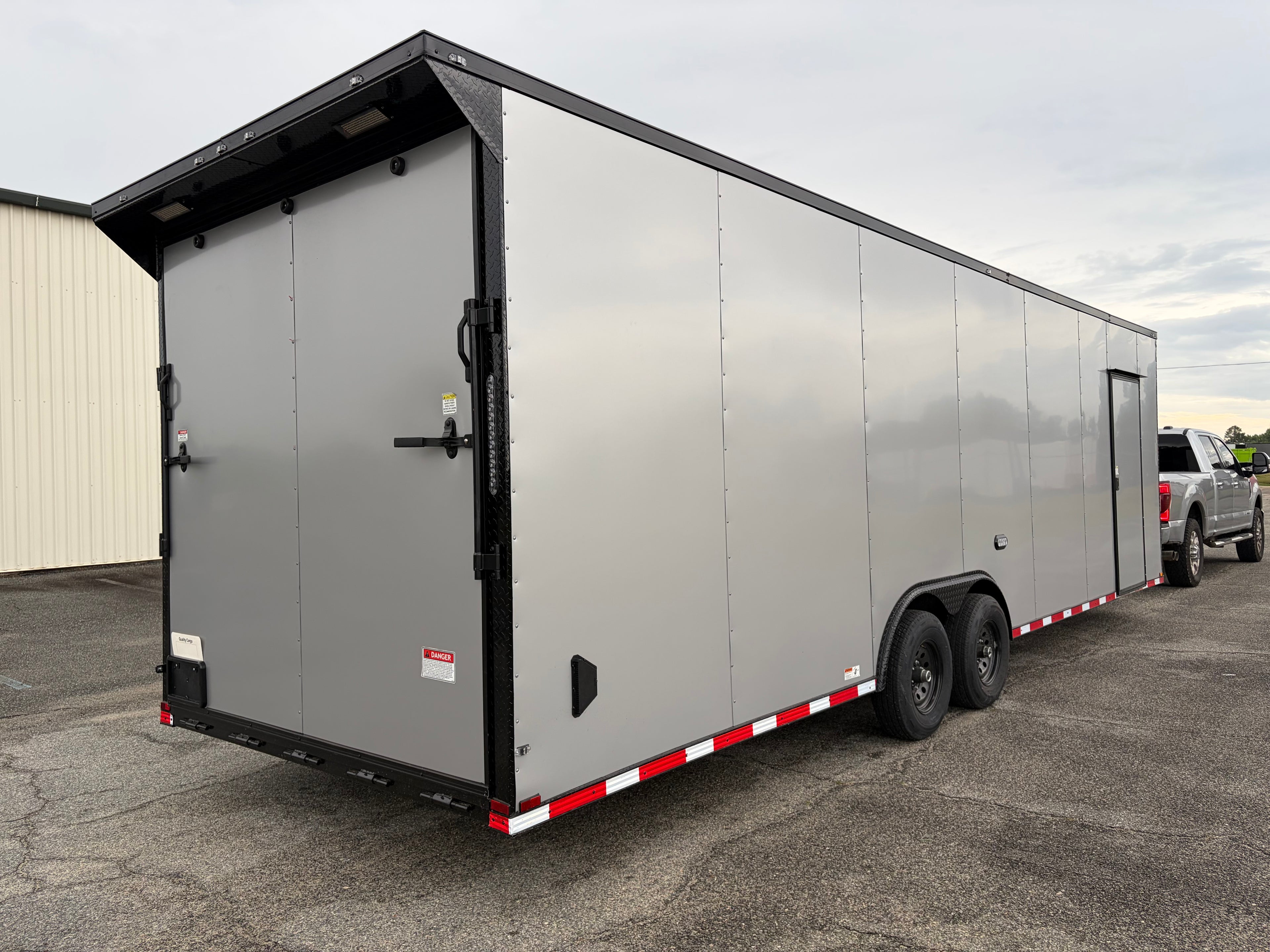 8.5X28TA3 Silver Standard Car Hauler Trailer