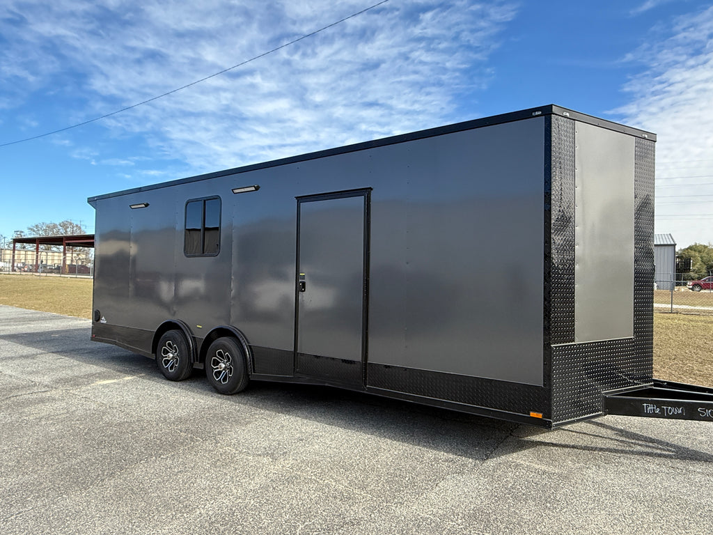 8.5X24TA3 Charcoal Race Ready Trailer