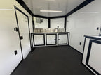 BBQ Trailer for Sale | 8.5x20 Black Porch Concession Trailer