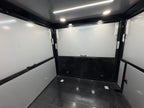 8.5X22TA3 Water Blue Concession Gullwing Porch Trailer