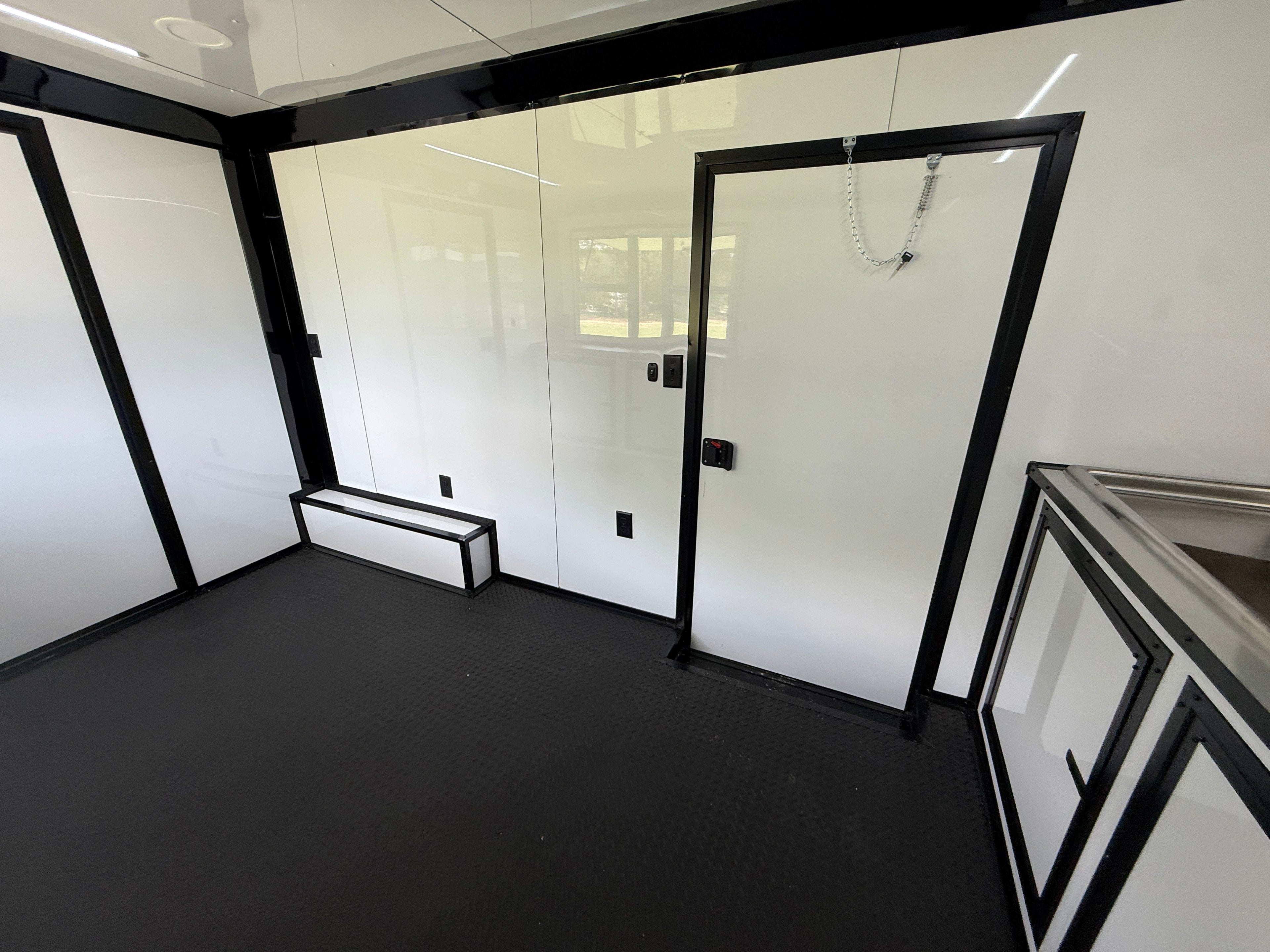 BBQ Trailer for Sale | 8.5x20 Black Porch Concession Trailer