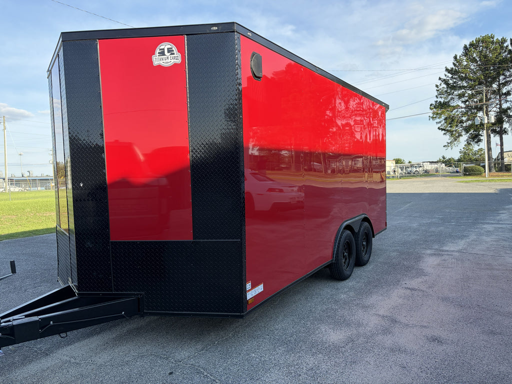 8.5X16TA Red RC Racing Office Trailer