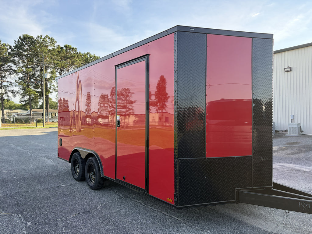 8.5X16TA Red RC Racing Office Trailer