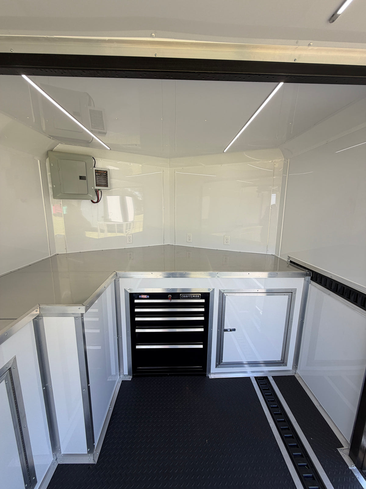 8.5x16TA Charcoal & Black Stage Trailer