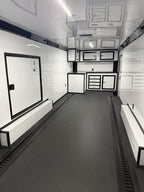8.5X28TA5 White Race Ready Trailer Car Hauler — image 2 of 11